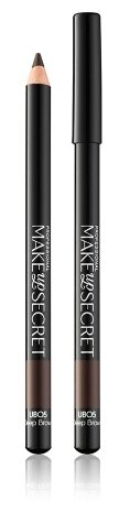 MAKE UP SECRET Карандаш для бровей Universal Browliner, оттенок 05 Deep Brown