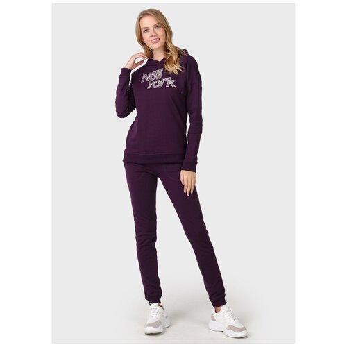 фото Спортивный костюм для беременных и кормящих мам, повседневный, размер 42, сливовый ilm