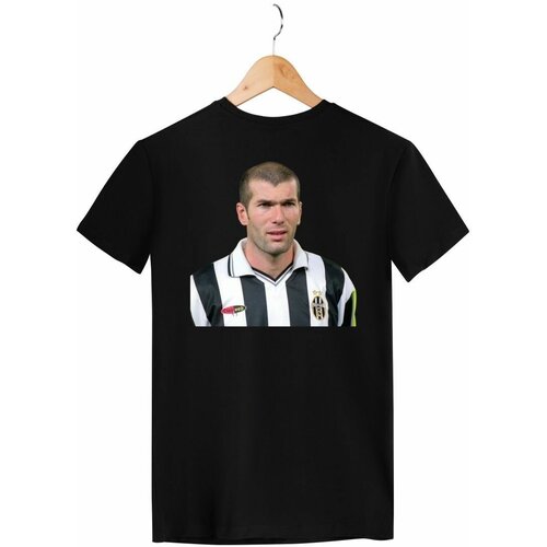 Футболка Zerosell Ювентус Juventus Клуб Зинедин Зидан, размер S, черный футболка dreamshirts зинедин зидан мужская белая s