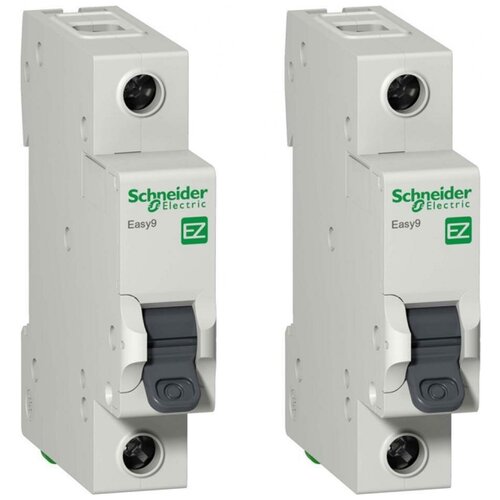 Автоматический выключатель 1P 6A (С) 4,5кА, Schneider Electric Easy9 (комплект 2шт)