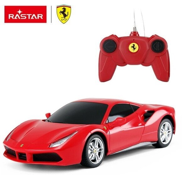 Машина р/у 1:24 Ferrari 488 GTB Цвет Красный - Rastar [76000R]