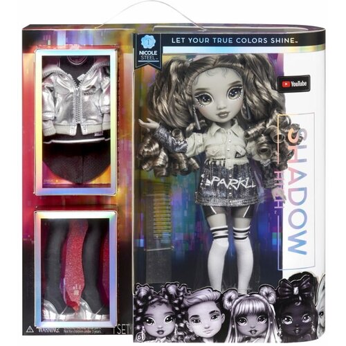 кукла rainbow high new friends blu brooks блу брукс 28 см 501916 Кукла Rainbow High Shadow Nicole Steel, с двумя нарядами