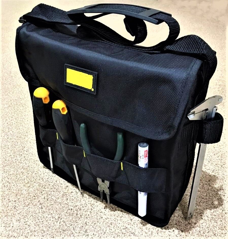 Универсальная сумка-органайзер для инструментов с плечевым ремнем влагозащитная 15 отделений. Сумка для туризма и отдыха