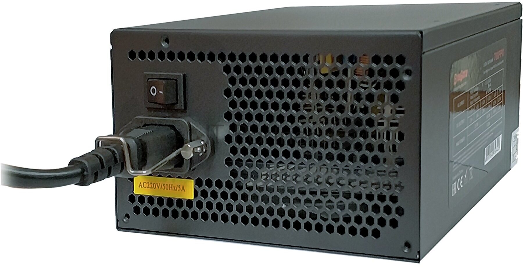 Блок питания ATX Exegate EX259603RUS-S 650W, SC, black, 12cm fan, 24p+4p, 6/8p PCI-E, 3*SATA, 2*IDE, FDD + кабель 220V с защитой от выдергивания - фото №12