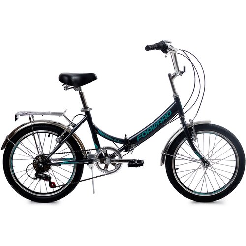 Складной велосипед Forward - Arsenal 20 20 2021 Темно-Серый Бирюзовый 17990₽