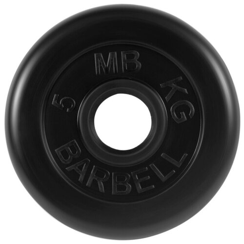 Диск обрезиненный MB Barbell 51 мм, 5 кг MB-PltB51-5 диск обрезиненный barbell d 51 мм цветной 2 5 кг