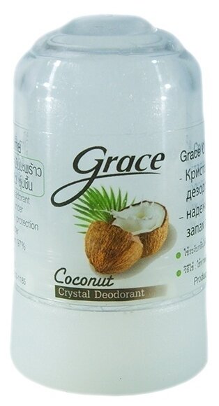 Grace Дезодорант Coconut, кристалл (минерал), 40 мл, 1 шт.