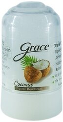 Grace, Дезодорант Coconut, кристалл (минерал), 40 г