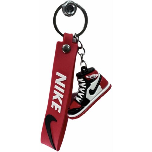 Брелок, красный, черный