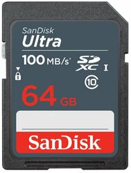 Карта памяти 64Gb SanDisk Ultra SDXC Class 10 (SDSDUNR-064G-GN3IN)