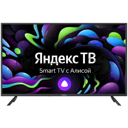 Телевизор LED Digma 43 DM-LED43SBB31 Яндекс. ТВ черный FULL HD 60Hz DVB-T DVB-T2 DVB-C DVB-S DVB-S2 USB WiFi Smart TV