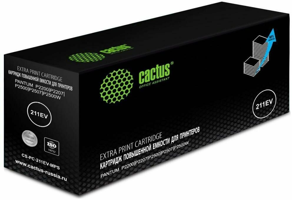 Cactus Картридж совместимый Кактус Cactus CS-PC-211EV-MPS 1895795 PC-211EV-MPS черный 6K