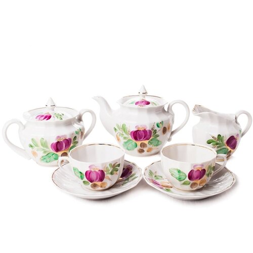 Сервиз чайный Ампир Шиповник 15 предметов 6 персон 11290₽