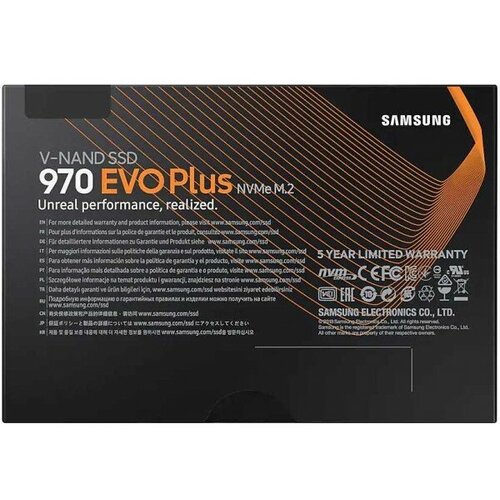 SAMSUNG Накопитель SSD Samsung PCIe 3.0 x4 2TB MZ-V7S2T0BW 970 EVO Plus M.2 2280 MZ-V7S2T0BW