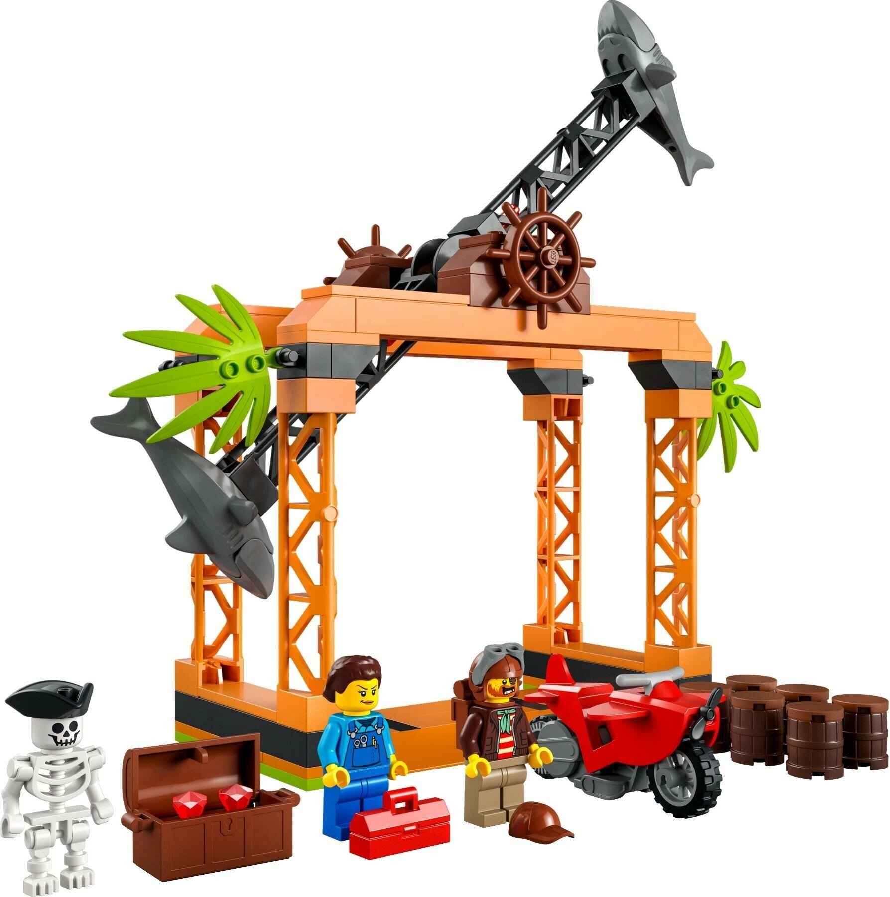 Конструктор Lego 60342 The Shark Attack Stunt Challenge - фото №17