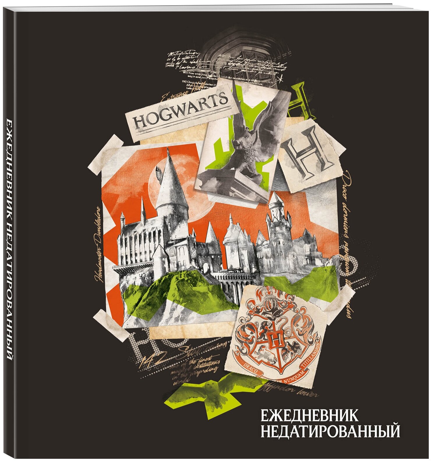 Гарри Поттер. Хогвартс. Ежедневник недатированный (А5, мягкая обложка, 80 л, квадратный)