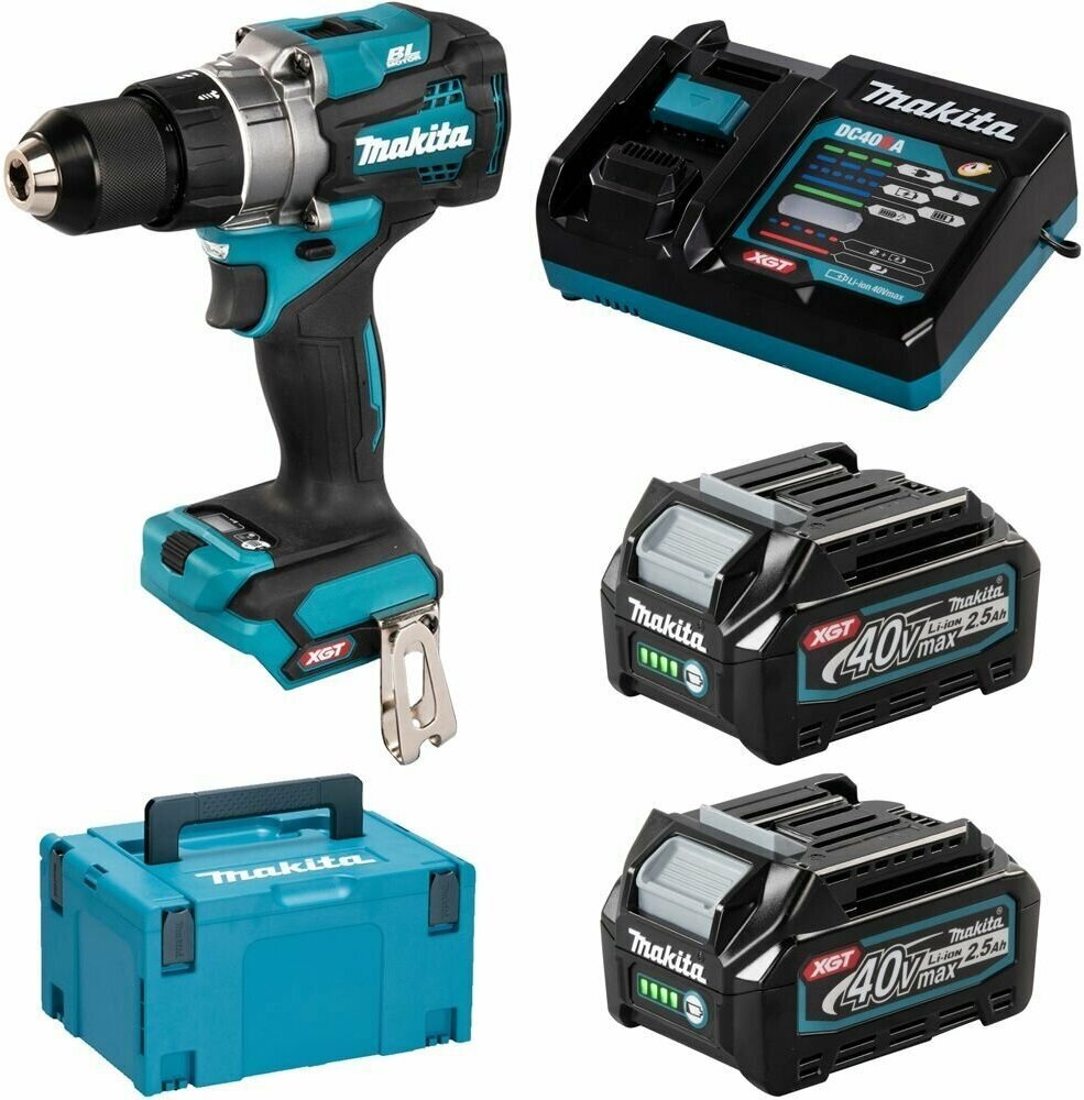 Дрель аккумуляторная DF001GD201 Makita XGT