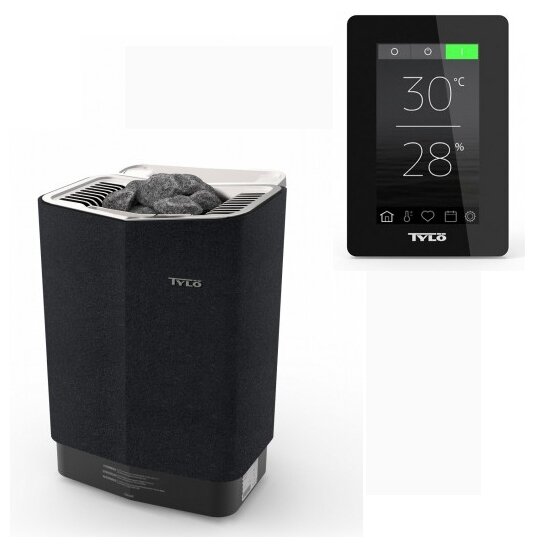 Электрическая печь Tylo Sense Combi 8 кВт + Пульт Pure черный - фотография № 2