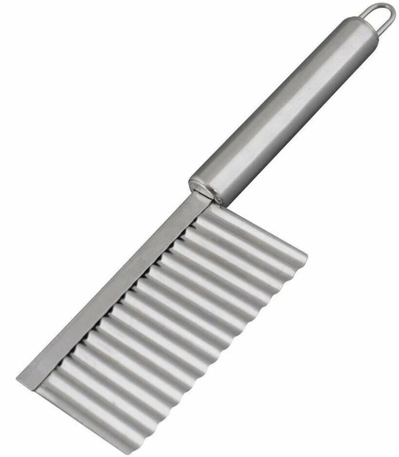 Нож-слайсер для фигурной нарезки овощей размер 22 х 6 см / Нож с волнистым лезвием