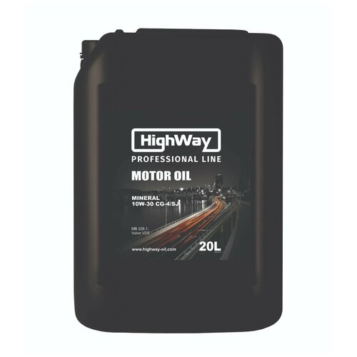 Дизельное моторное масло HighWay 10W-30 CG-4/SJ минеральное 20л