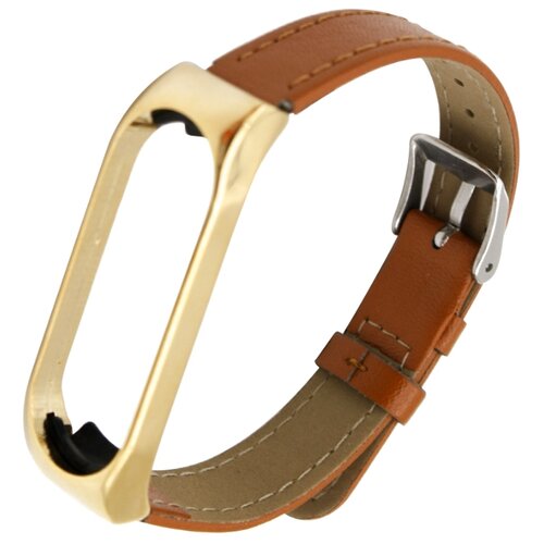 Ремешок кожаный для фитнес трекера Mi Band 4 коричневый 82500₽