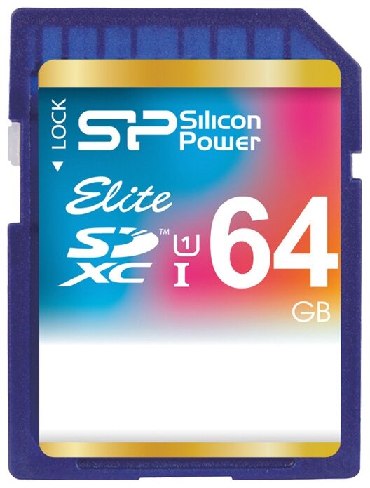 Карта памяти SDXC 64GB Silicon Power Class 10 Elite UHS-I