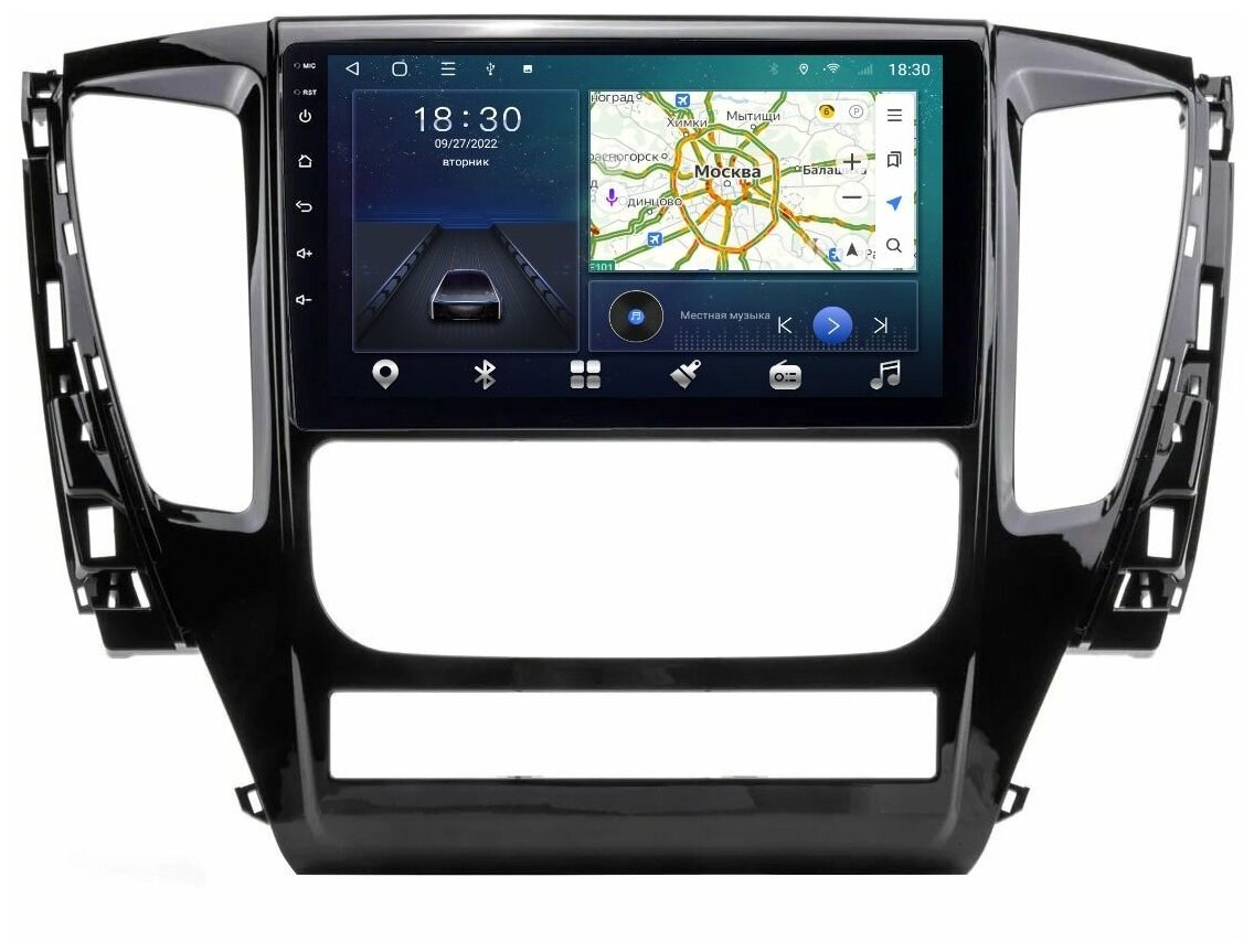 Магнитола CRS-300 Mitsubishi Pajero Sport 3 2015-2021, L200 V 2014-2020 - Android 11 - 8 ядер - Carplay - IPS - DSP 36 полос - 4G(Sim)