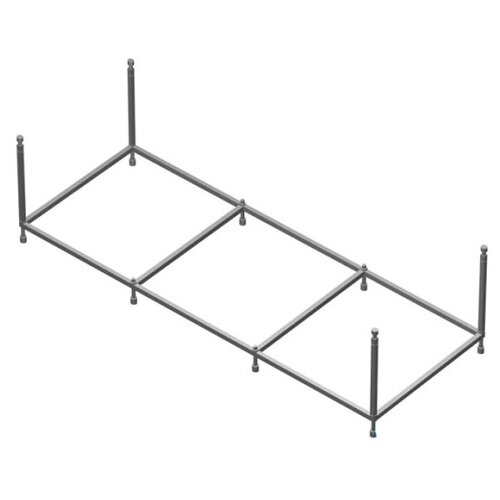 Для ванны Roca EASY 170х75см монтажный комплект (ZRU9302900) (рама, слив-перелив с сифоном, крепеж к стене, крепеж панели)