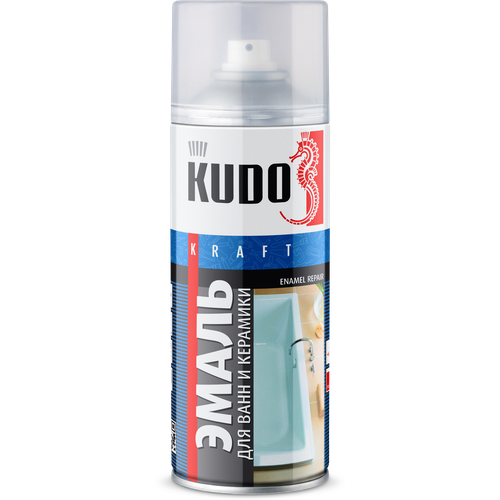 Эмаль для реставрации ванн KUDO KU-1301. (520мл, белая) эмаль для реставрации ванн kudo ku 1301 520мл белая
