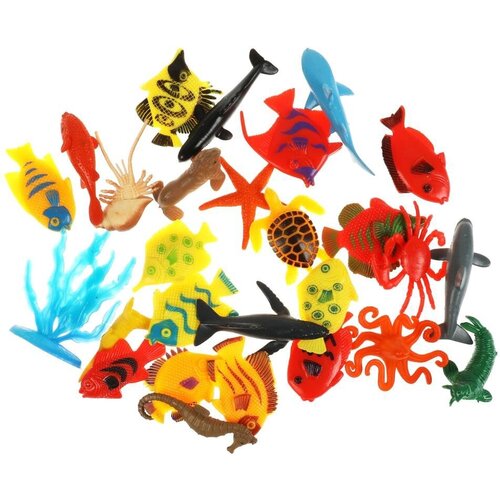 Набор пластизолевых фигурок морские животные серия рассказы О животных 27 шт. Играем вместе ZY1387115-R