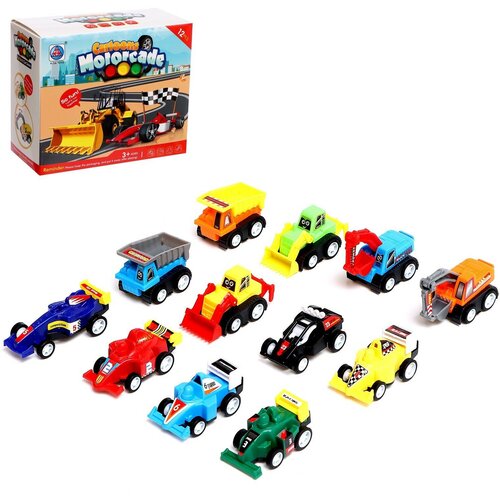 Набор инерционных машин «Город», 12 штук