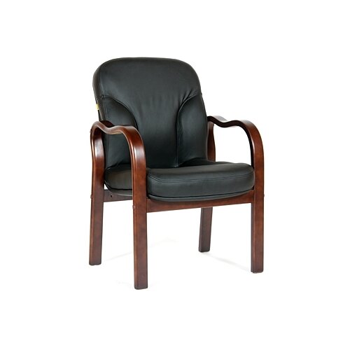 фото Офисное кресло chairman 658 россия кожа черная