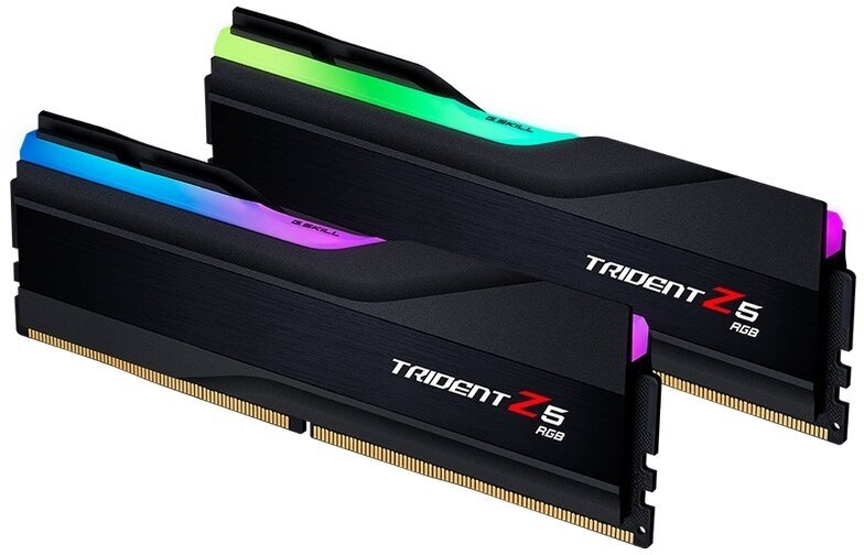 Модуль памяти DDR5 G.SKILL TRIDENT Z5 RGB 32GB (2x16GB) 8000MHz CL38 (38-48-48-128) 1.45V / F5-8000J3848H16GX2-TZ5RK / Black