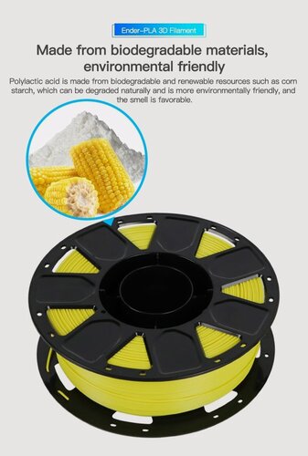 Изображение товара Creality PLA пластик Ender 3D Printing Filaments 1 кг. желтый