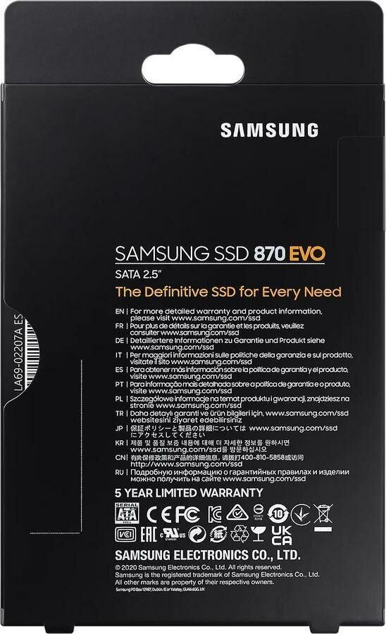 Твердотельный накопитель Samsung 870 EVO 1Tb SATA III MZ-77E1T0B/EU - фото №20