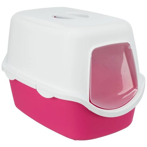 Туалет-домик Vico, 40 х 40 х 56 см, розовый/белый