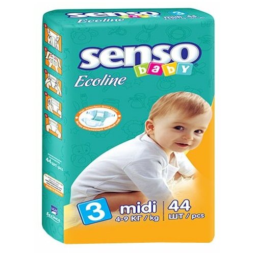 Senso подгузники Ecoline 3 (4-9 кг) 44 шт.
