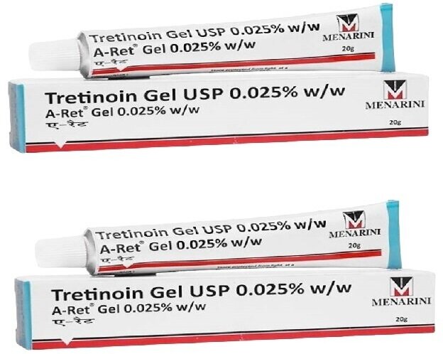 Гель Третиноин 0.025 Менарини Tretinoin Gel USP Menarini - 2 упаковки