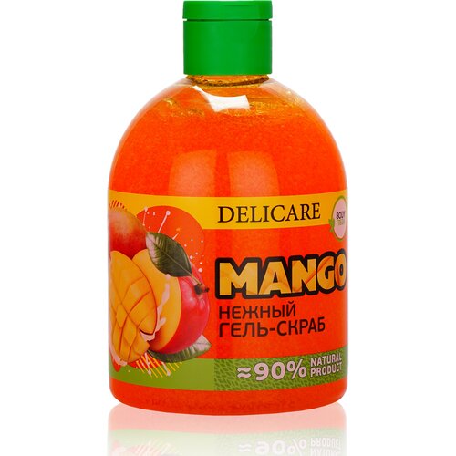 Гель - скраб для душа Delicare Fruit Peeling  Mango  485мл