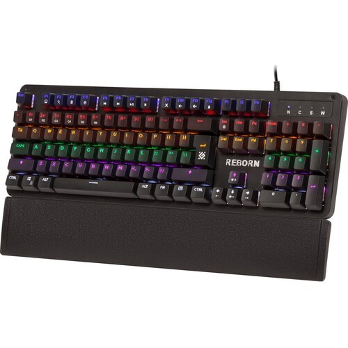 Клавиатура проводная Defender Reborn GK-165DL механическая 15 м цвет чёрный 285300₽