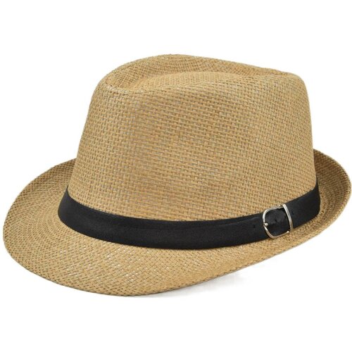 Шляпа , размер 58, бежевый, коричневый шляпа трилби верида летняя размер 60 синий