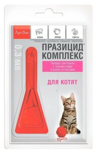 Фото Празицид-комплекс капли на холку для котят содержит иммуномодулятор!