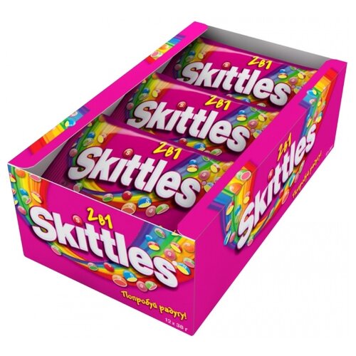 фото Драже Skittles 2в1, 12 шт. по 456 г