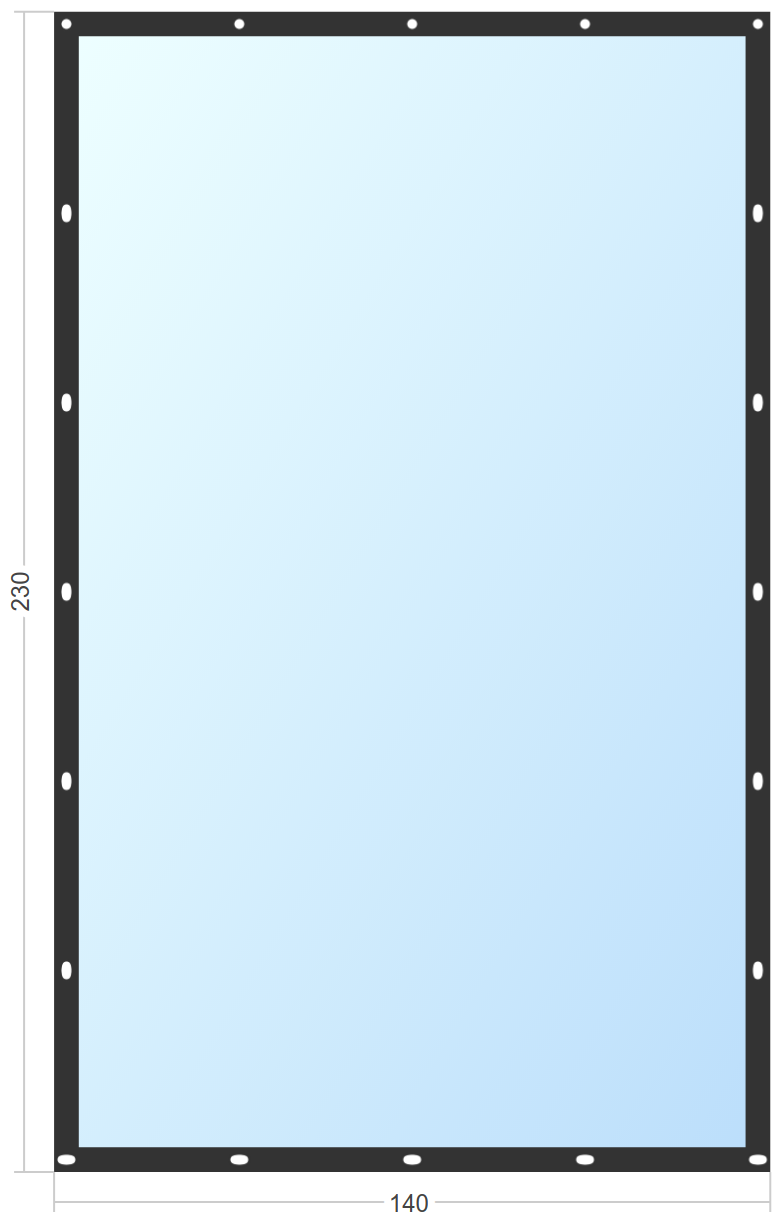Мягкое окно Софтокна 140х230 см съемное, Французский замок, Прозрачная пленка 0,7мм, Черная окантовка, Комплект для установки - фотография № 3