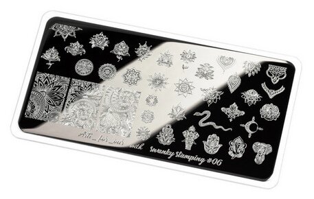 Swanky Stamping пластина Arti For You 006 12 х 6 см black