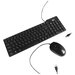 Комплект клавиатура и мышь Ritmix RKC-010, проводной, мембранный, 800 dpi, USB, черный