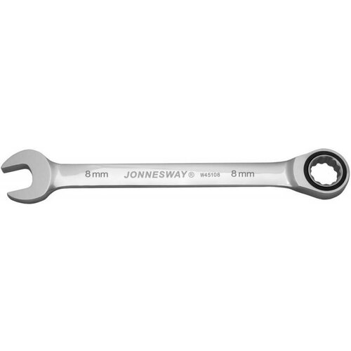 JONNESWAY W45108 Ключ комбинированный 47385 трещоточный, 8 мм