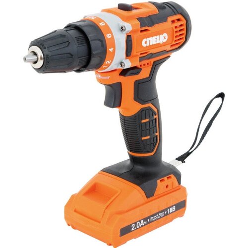 Дрель-шуруповерт для использования в строительстве и ремонте для сверления и крепёжных работ аккумуляторная Спец БДА-18-ЛИ 18 В Li-ion 2x2 Ач 14560₽