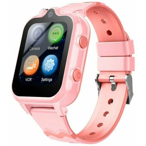 Детские смарт часы Smart Baby Watch D35 4G Wi-Fi с кнопкой SOS GPS геолокацией видеозвонком и прослушкой Розовый 469000₽