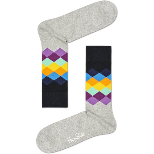 Женские носки Happy Socks, размер 36-40, мультиколор, серый
